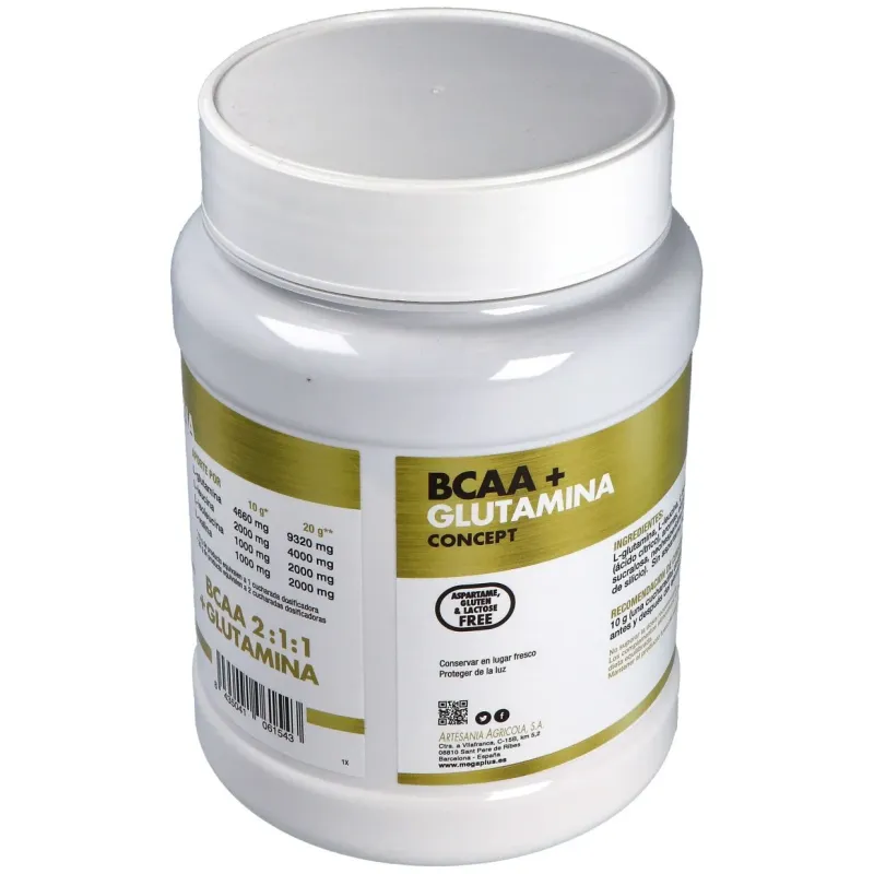 Mega plus bcaa+glutamina concept piña 500g | Farmacia Barata