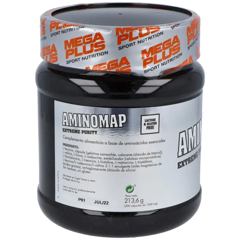 Mega plus aminomap extreme purity 200caps | Farmacia Barata