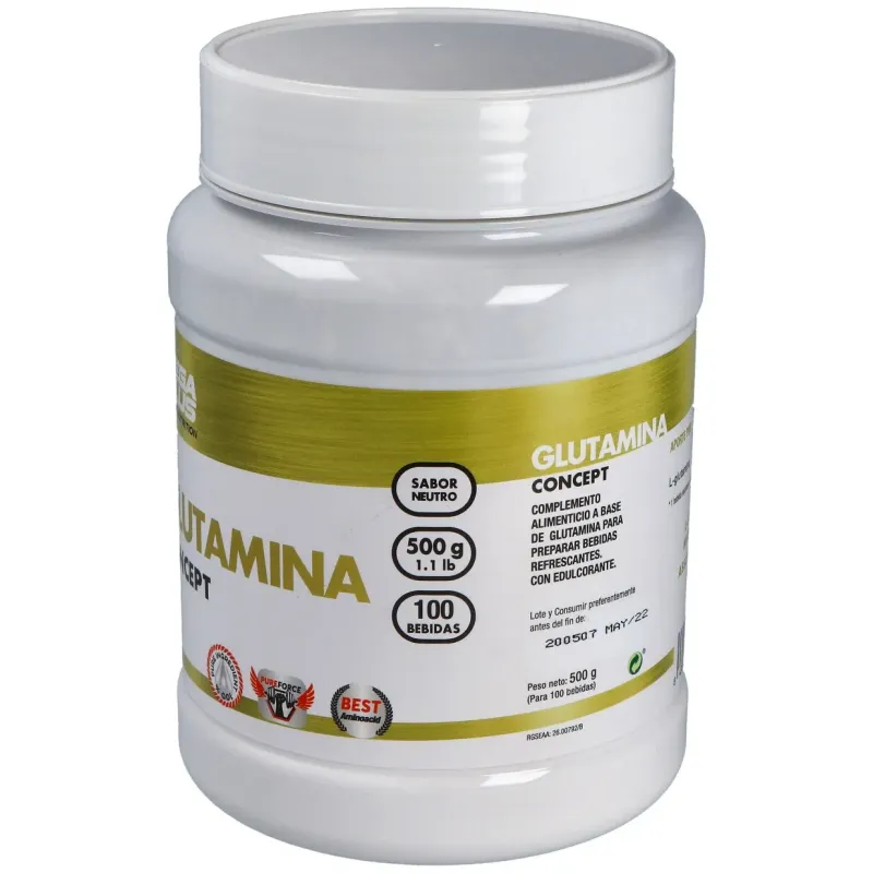 Glutamina concept 500gr. | Farmacia Barata