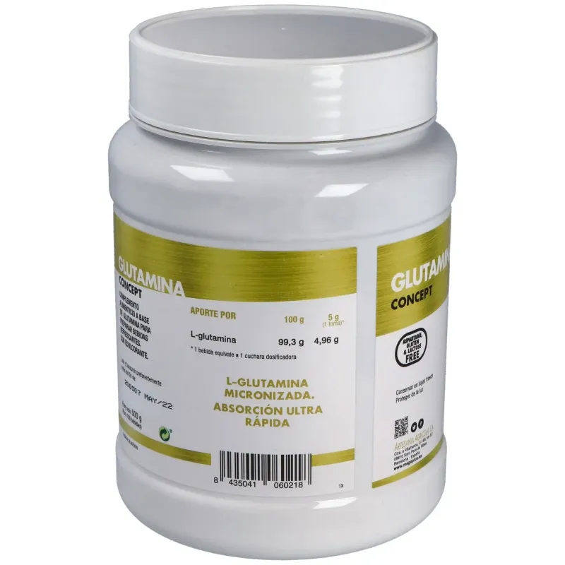Glutamina concept 500gr. | Farmacia Barata