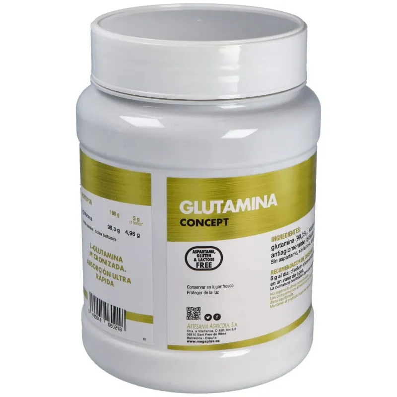 Glutamina concept 500gr. | Farmacia Barata
