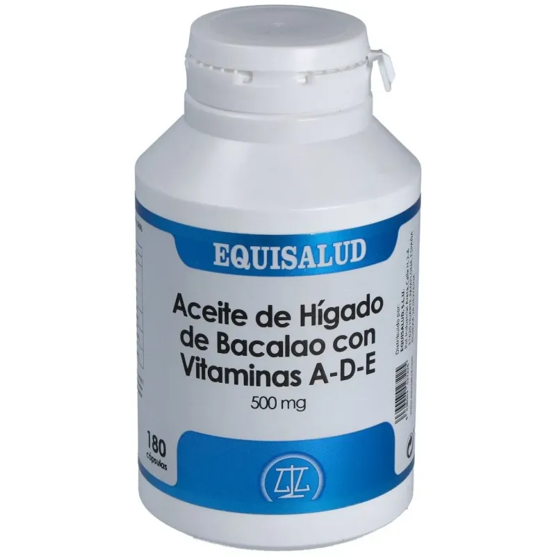 Equisalud aceite higado de bacalao con vitaminas ade 500mg 180 perlas | Farmacia Barata