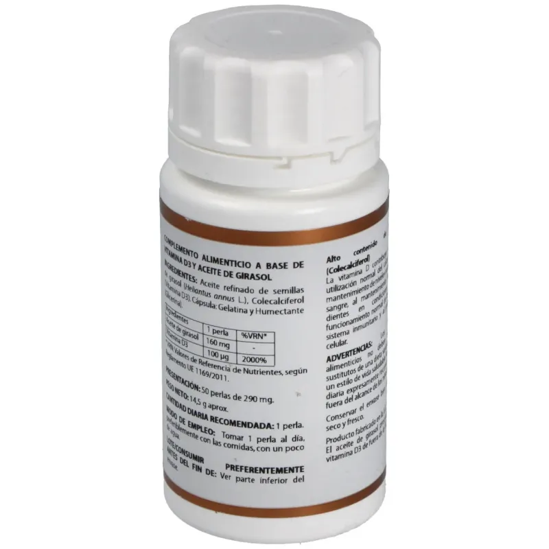 Holovit vitamina d3 4000ui colecalciferol 50caps | Farmacia Barata