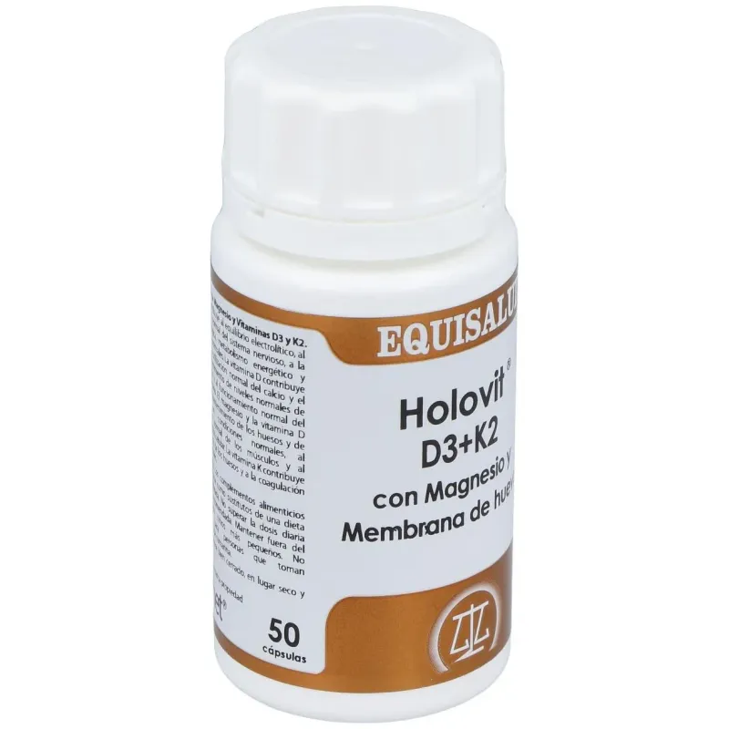 Holovit d3+k2 con magnesio y membrana de huevo 50caps | Farmacia Barata Holovit d3+k2 con magnesio y membrana de huevo 50caps | Farmacia Barata