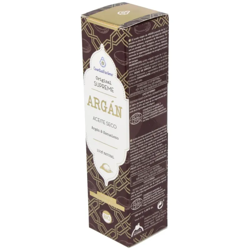 Esential aroms aceite seco argan bio 100ml | Farmacia Barata