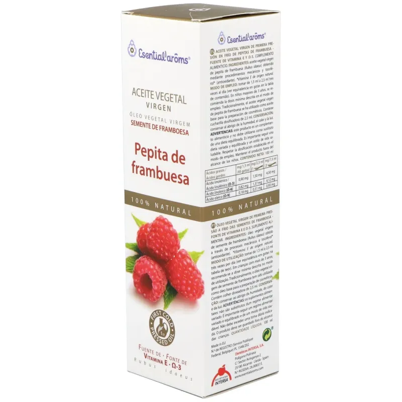 Esential aroms aceite frambuesa antiedad 100ml | Farmacia Barata