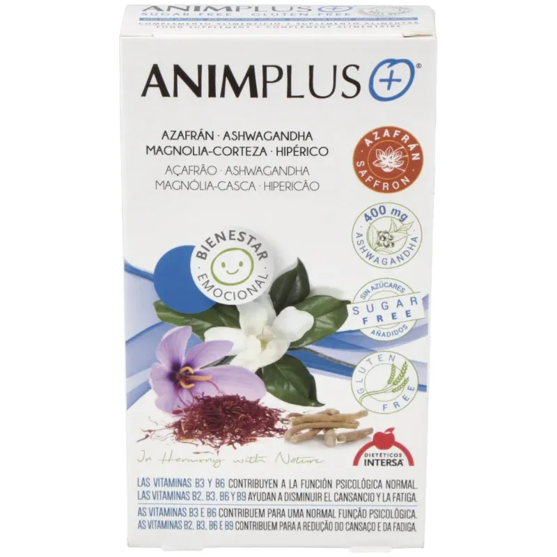 Dietéticos intersa animplus con azafran y magnolia 42cáps | Farmacia Barata