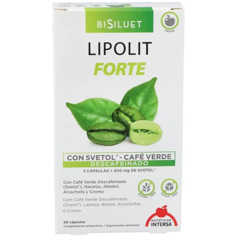 Intersa lipolit forte com café verde descafeinado 60caps | Farmacia Barata
