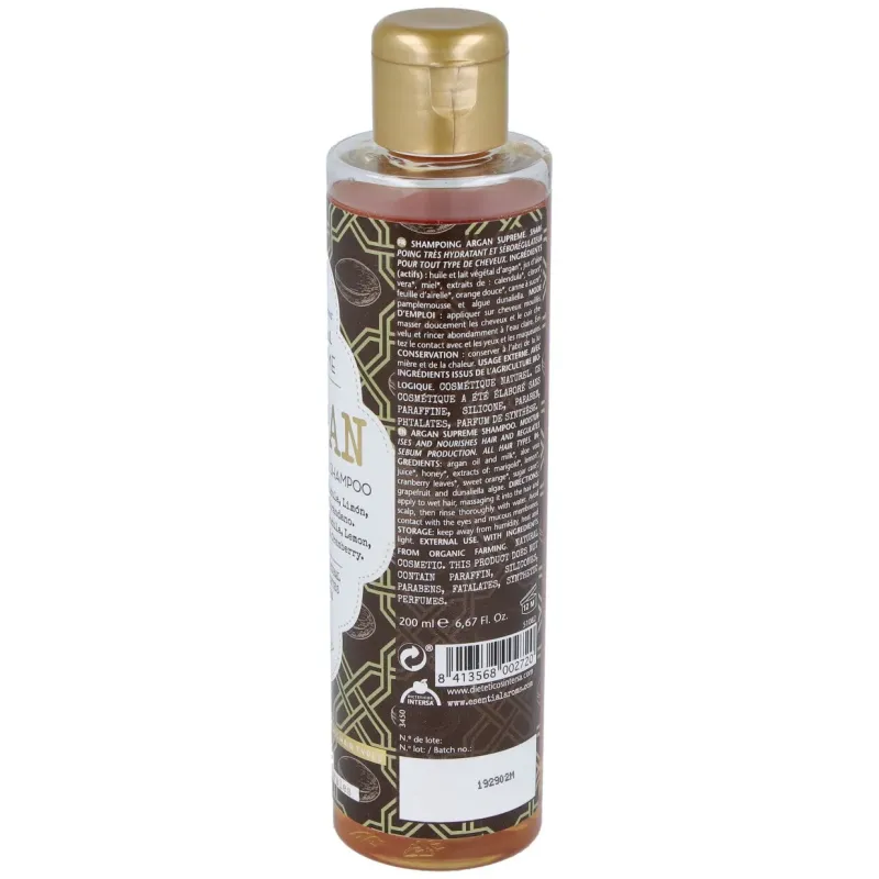 Argan supreme champu 200 ml esential aroms intersa | Farmacia Barata