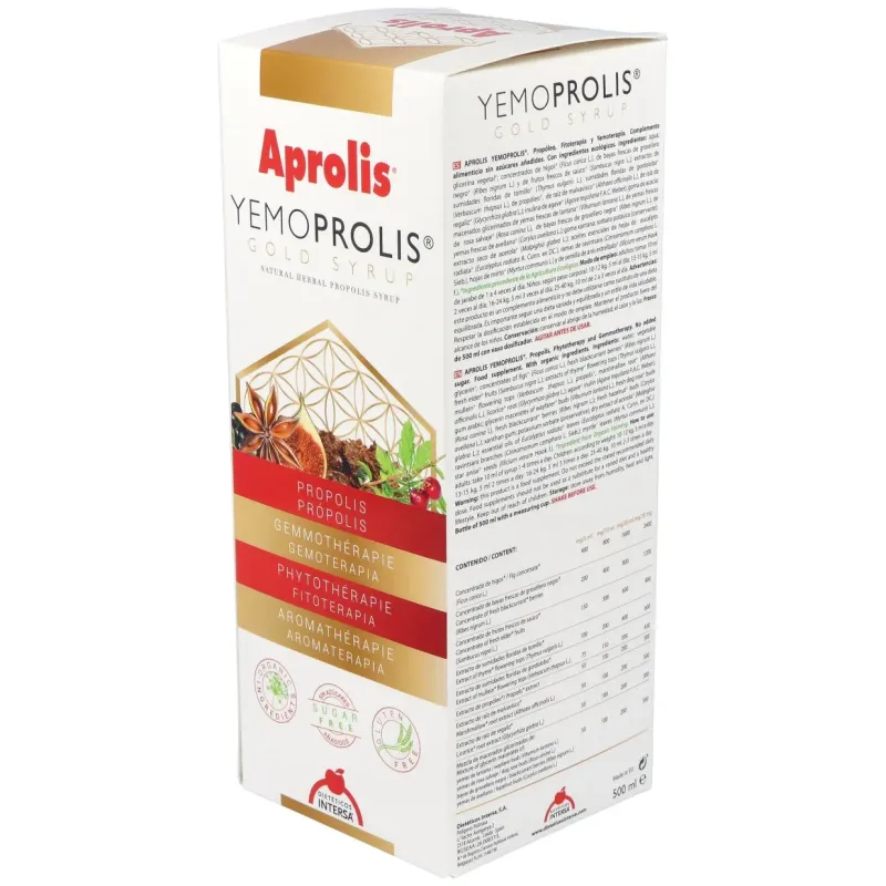 Intersa aprolis yemoprolis gold syrup 500ml | Farmacia Barata