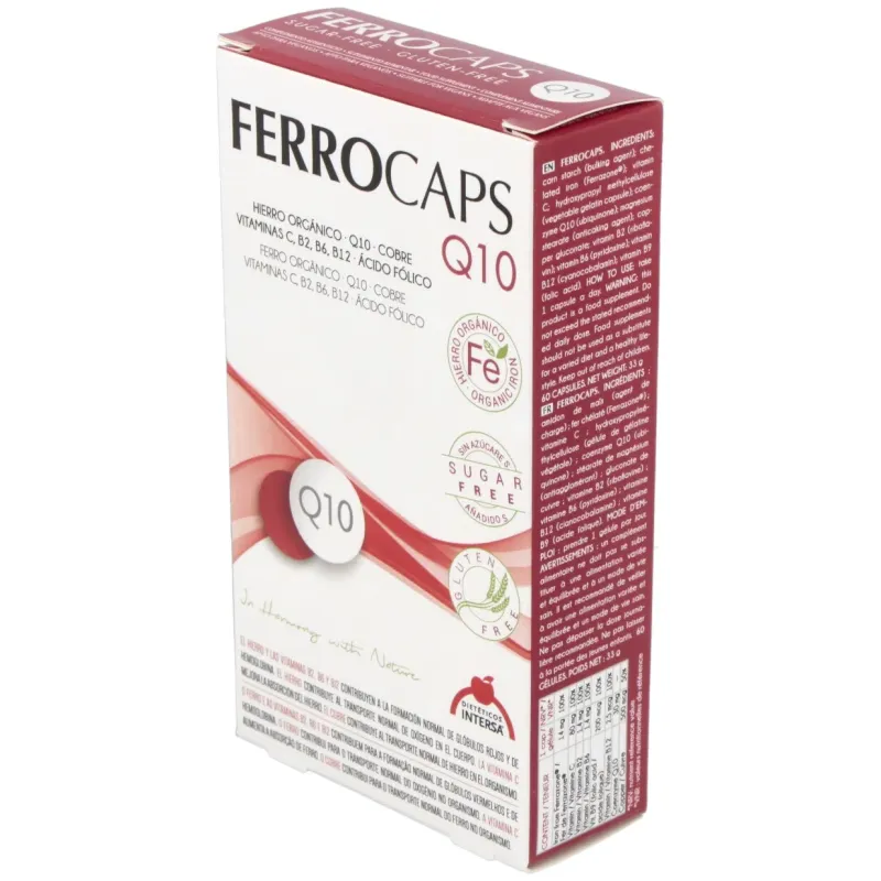 Intersa ferrocaps q10 60 capsulas | Farmacia Barata