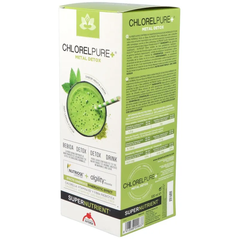 Chlorelpure metal detox 500 ml intersa | Farmacia Barata