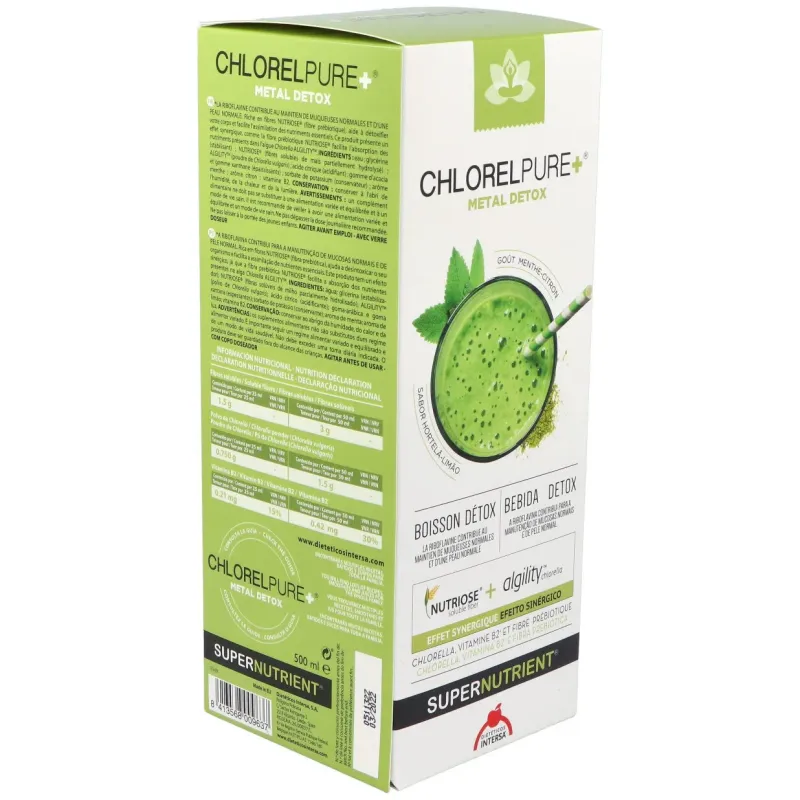 Chlorelpure metal detox 500 ml intersa | Farmacia Barata