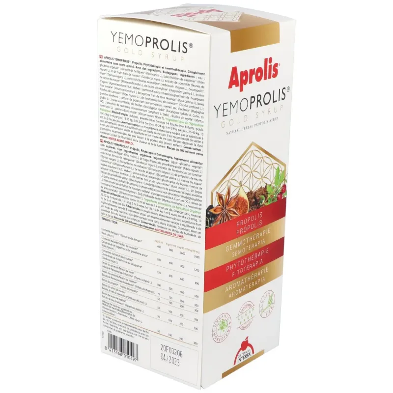 Intersa aprolis yemoprolis gold syrup 500ml | Farmacia Barata