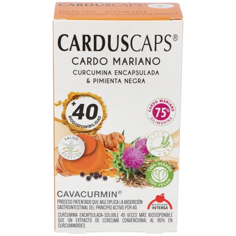 Dietéticos intersa cardus curcuma 60caps | Farmacia Barata