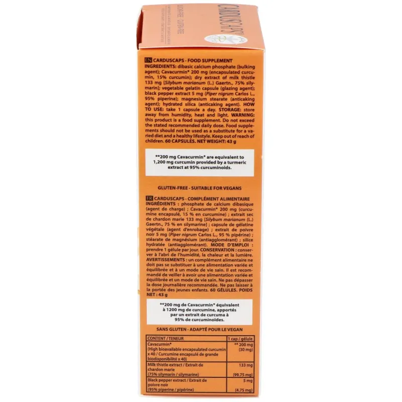 Dietéticos intersa cardus curcuma 60caps | Farmacia Barata