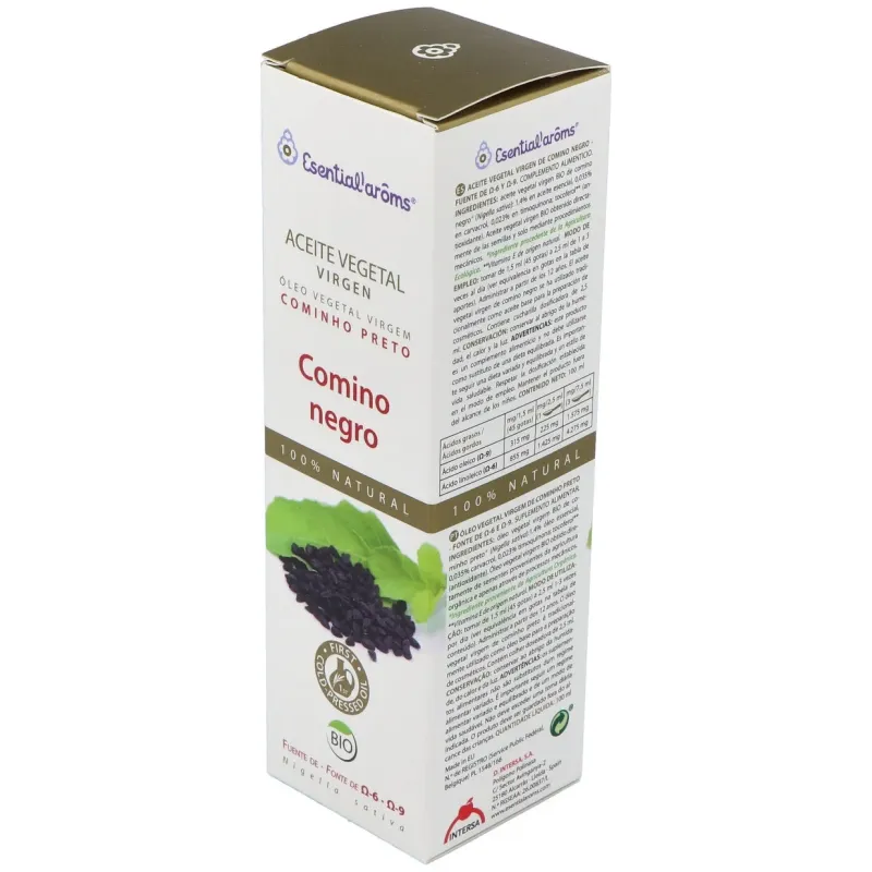 Esential'arôms aceite vegetal virgen extra comino negro 100ml | Farmacia Barata