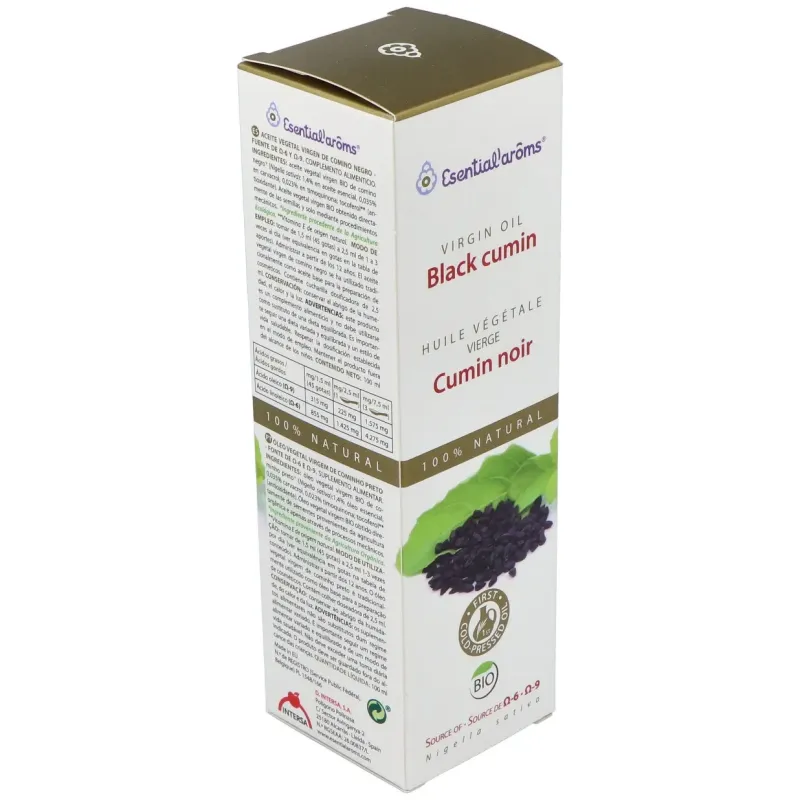 Esential'arôms aceite vegetal virgen extra comino negro 100ml | Farmacia Barata