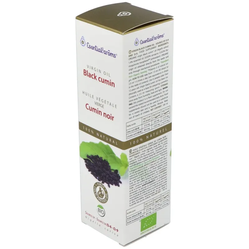 Esential'arôms aceite vegetal virgen extra comino negro 100ml | Farmacia Barata