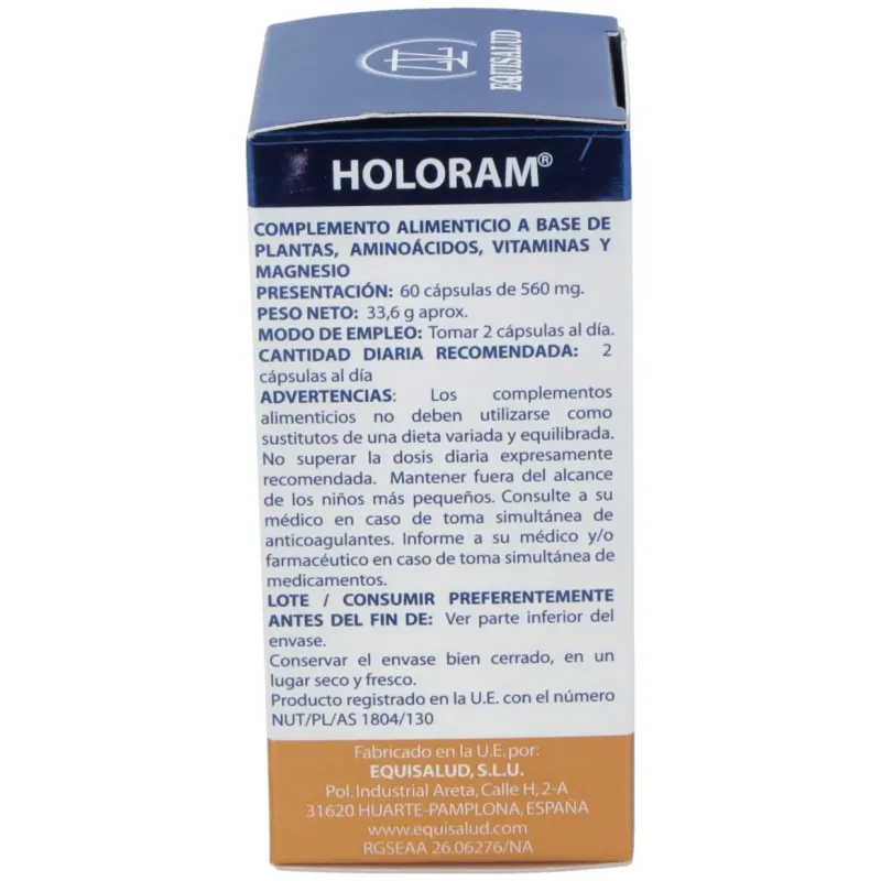 Holoram cronisol-d (cronidol) 60cap. | Farmacia Barata