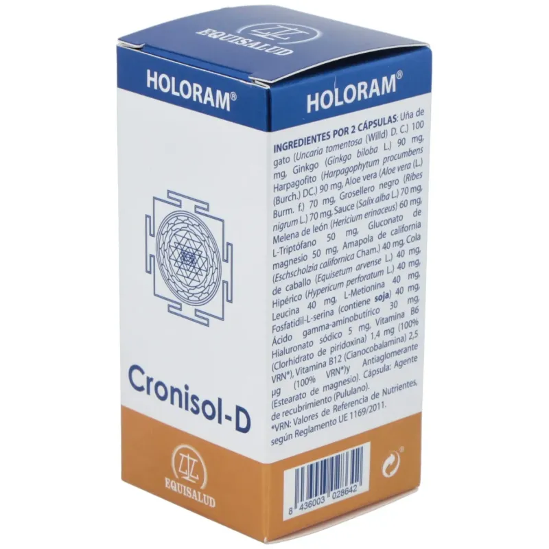 Holoram cronisol-d (cronidol) 60cap. | Farmacia Barata