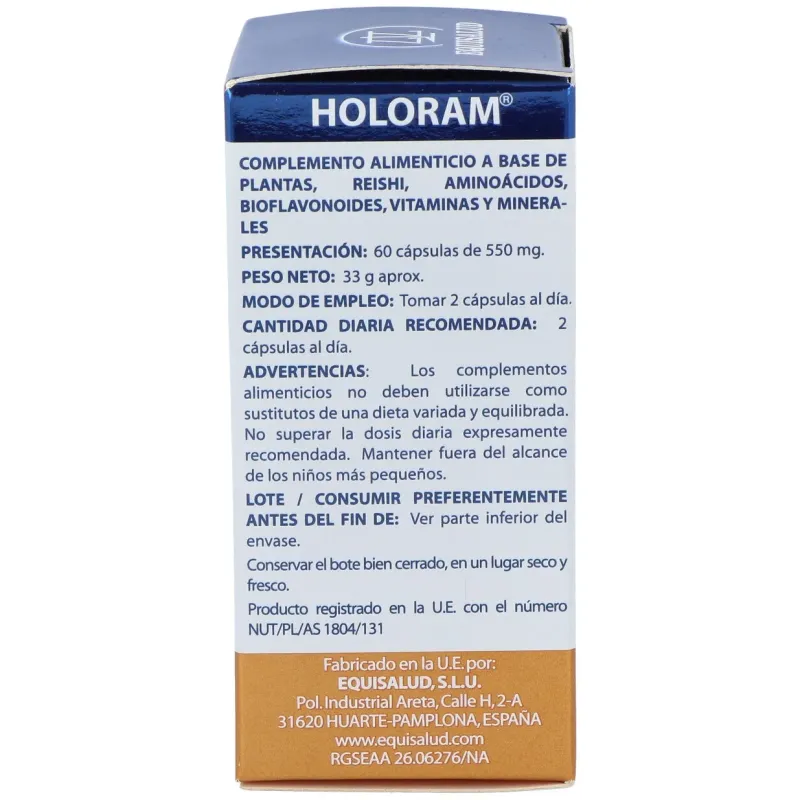 Holoram reginat - equisalud - 60 cápsulas. | Farmacia Barata Holoram reginat - equisalud - 60 cápsulas. | Farmacia Barata