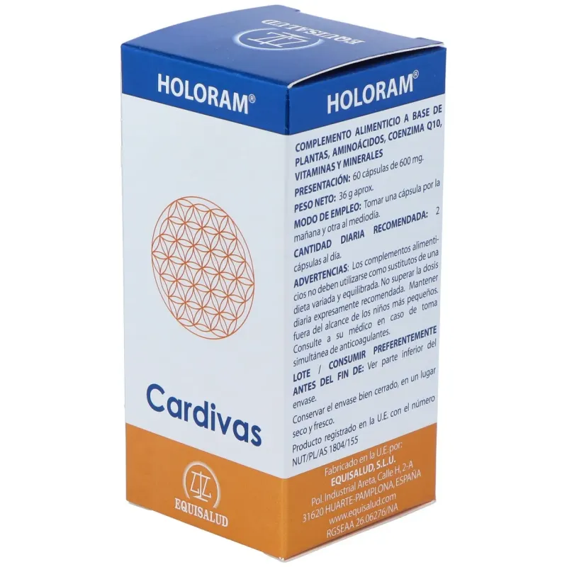 Holoram cardivas 60cap. | Farmacia Barata