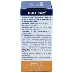 Holoram cardivas 60cap. | Farmacia Barata