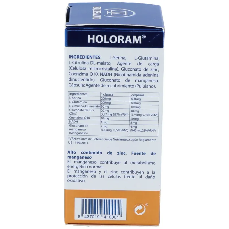 Holoram enami nadh - equisalud - 60 cápsulas | Farmacia Barata