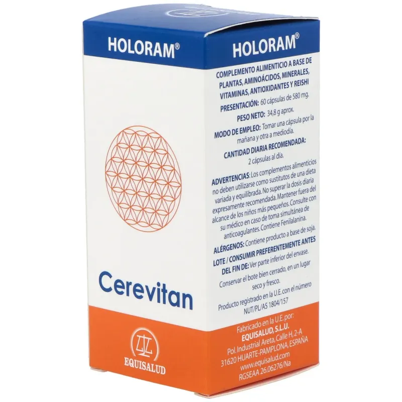 Equisalud holoram cerevitan 60 cápsulas | Farmacia Barata