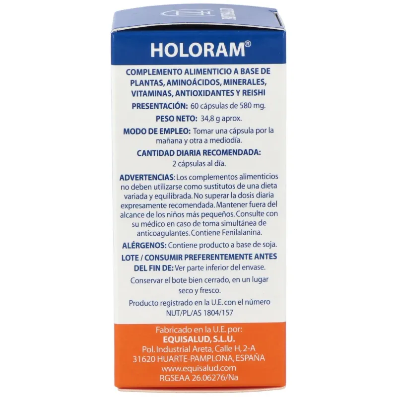 Equisalud holoram cerevitan 60 cápsulas | Farmacia Barata