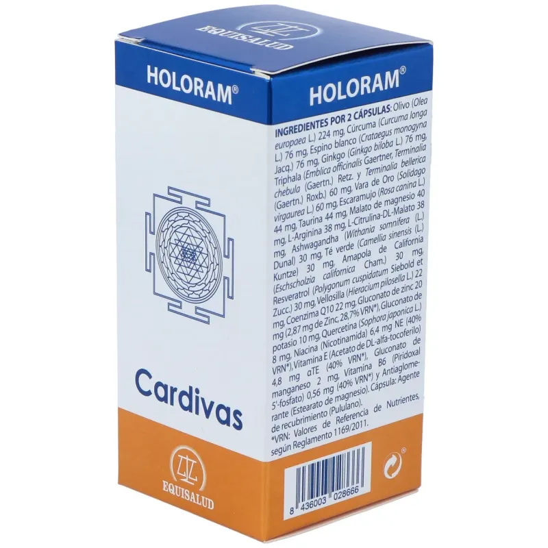 Holoram cardivas 60cap. | Farmacia Barata