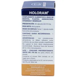 Holoram dormisol 60cap. | Farmacia Barata
