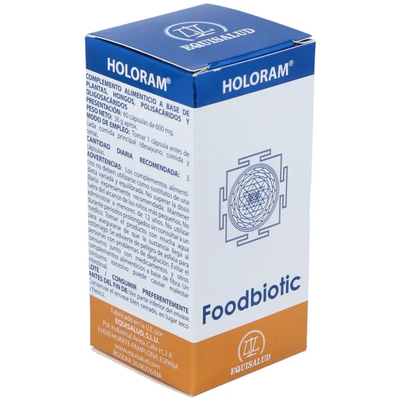Holoram foodbiotic - equisalud - 60 cápsulas. | Farmacia Barata