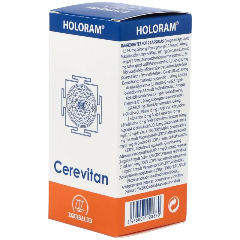 Equisalud holoram cerevitan 60 cápsulas | Farmacia Barata