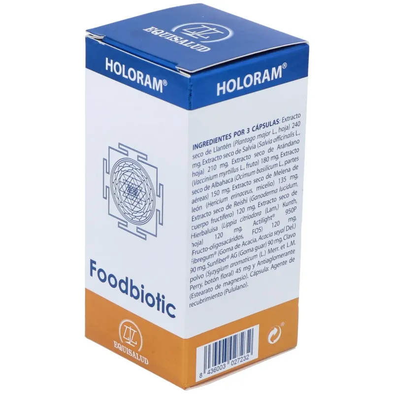 Holoram foodbiotic - equisalud - 60 cápsulas. | Farmacia Barata