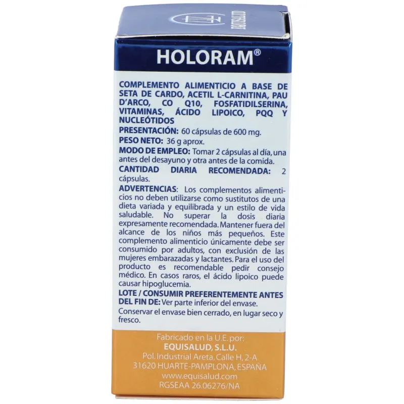Equisalud holoram mitocondria 60 cápsulas | Farmacia Barata