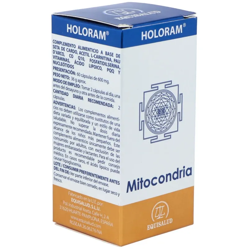 Equisalud holoram mitocondria 60 cápsulas | Farmacia Barata