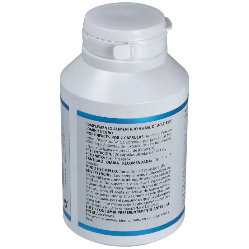 Equisalud aceite de comino negro 1.000mg 120cáps | Farmacia Barata