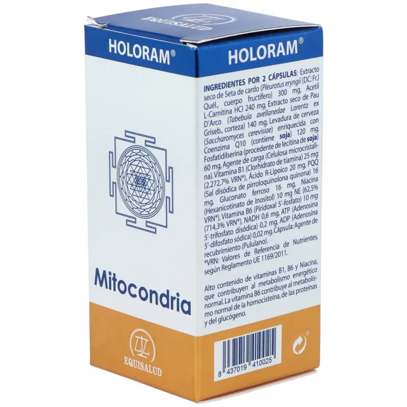 Equisalud holoram mitocondria 60 cápsulas | Farmacia Barata