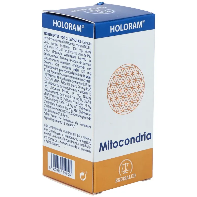 Equisalud holoram mitocondria 60 cápsulas | Farmacia Barata