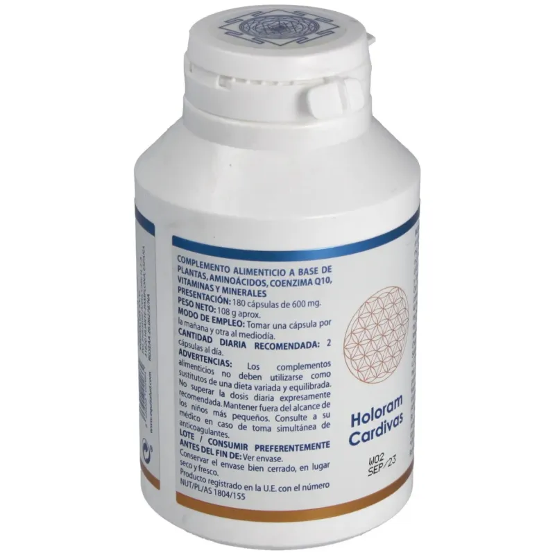 Equisalud holoram cardivas 180caps | Farmacia Barata