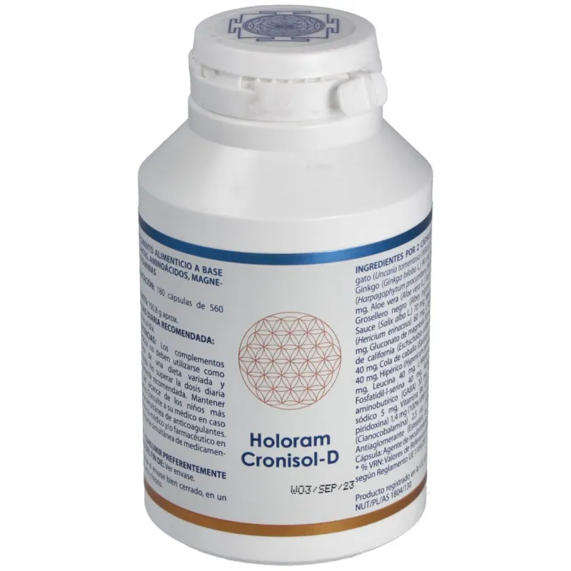 Holoram cronisol-d (cronidol) 180cap. | Farmacia Barata