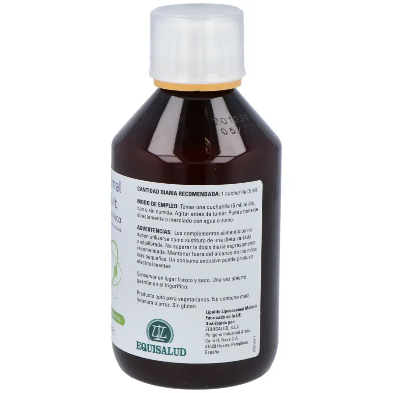 Liposomal multivit 250ml. lipolife | Farmacia Barata
