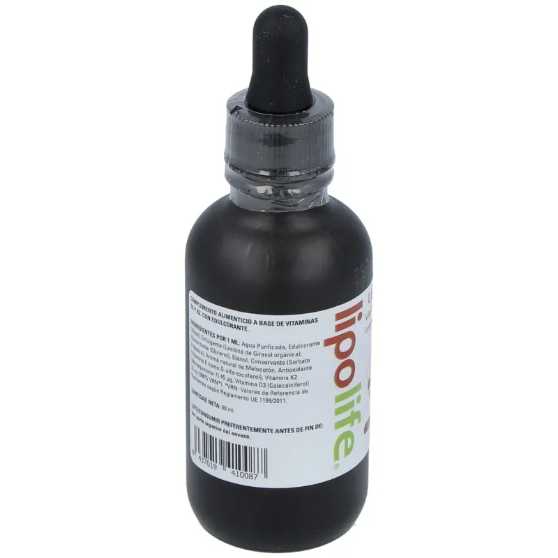 Liposomal vitaminas d3/k2 60ml. lipolife | Farmacia Barata