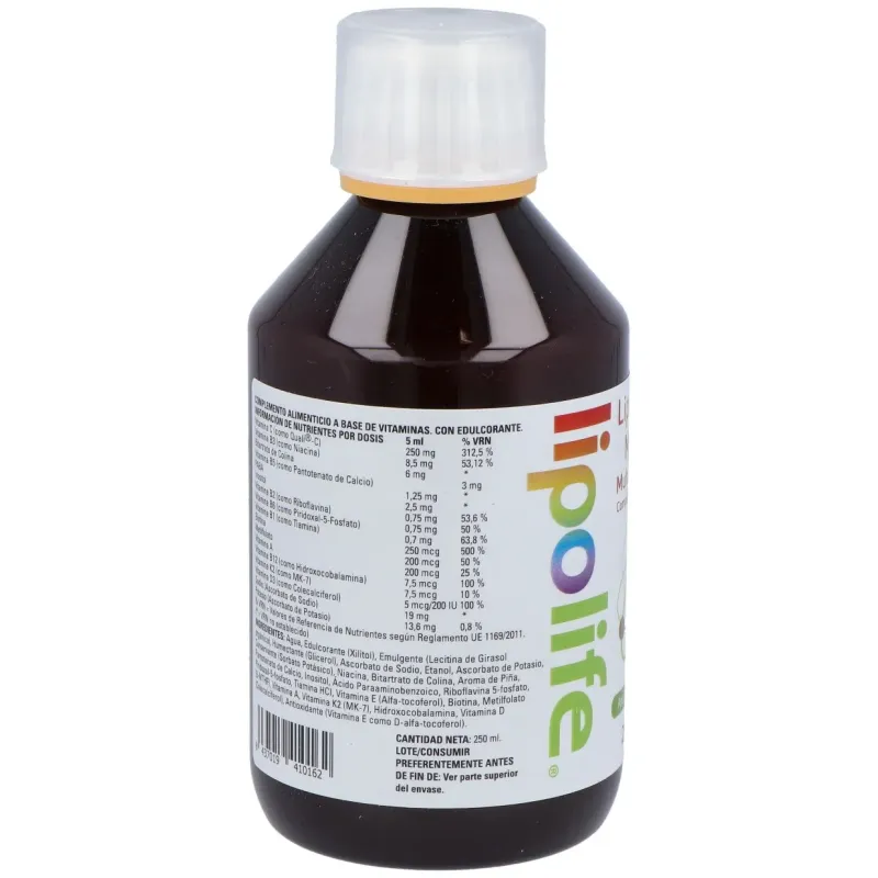Liposomal multivit 250ml. lipolife | Farmacia Barata