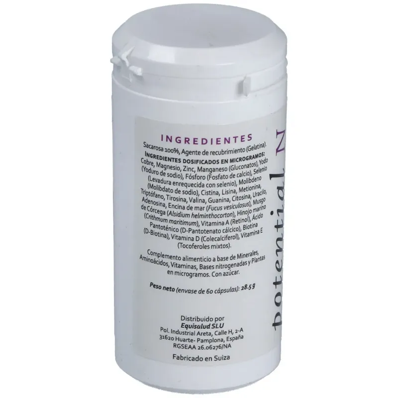Equisalud potential n tirovital 60caps | Farmacia Barata