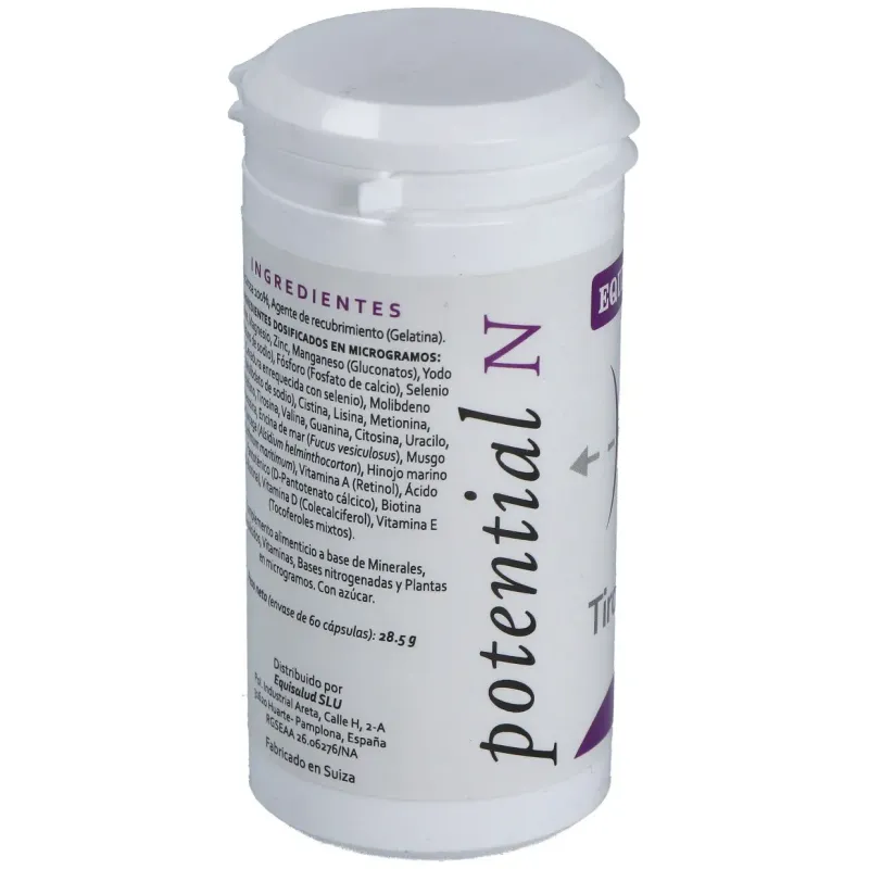Equisalud potential n tirovital 60caps | Farmacia Barata