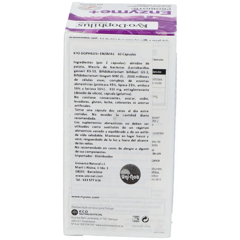 Kyo-dophilus con enzimas 60cap. | Farmacia Barata
