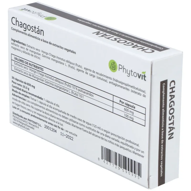 Phytovit chagostan 30 caps | Farmacia Barata